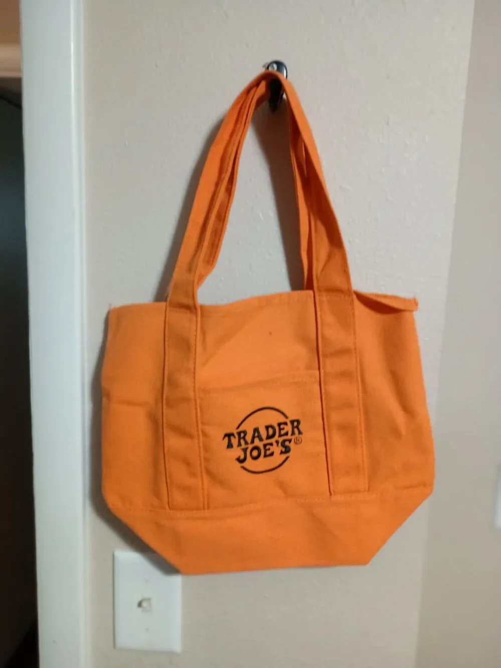 Trader Joe's Orange Trick or Treat Bag with Handles New with Tags